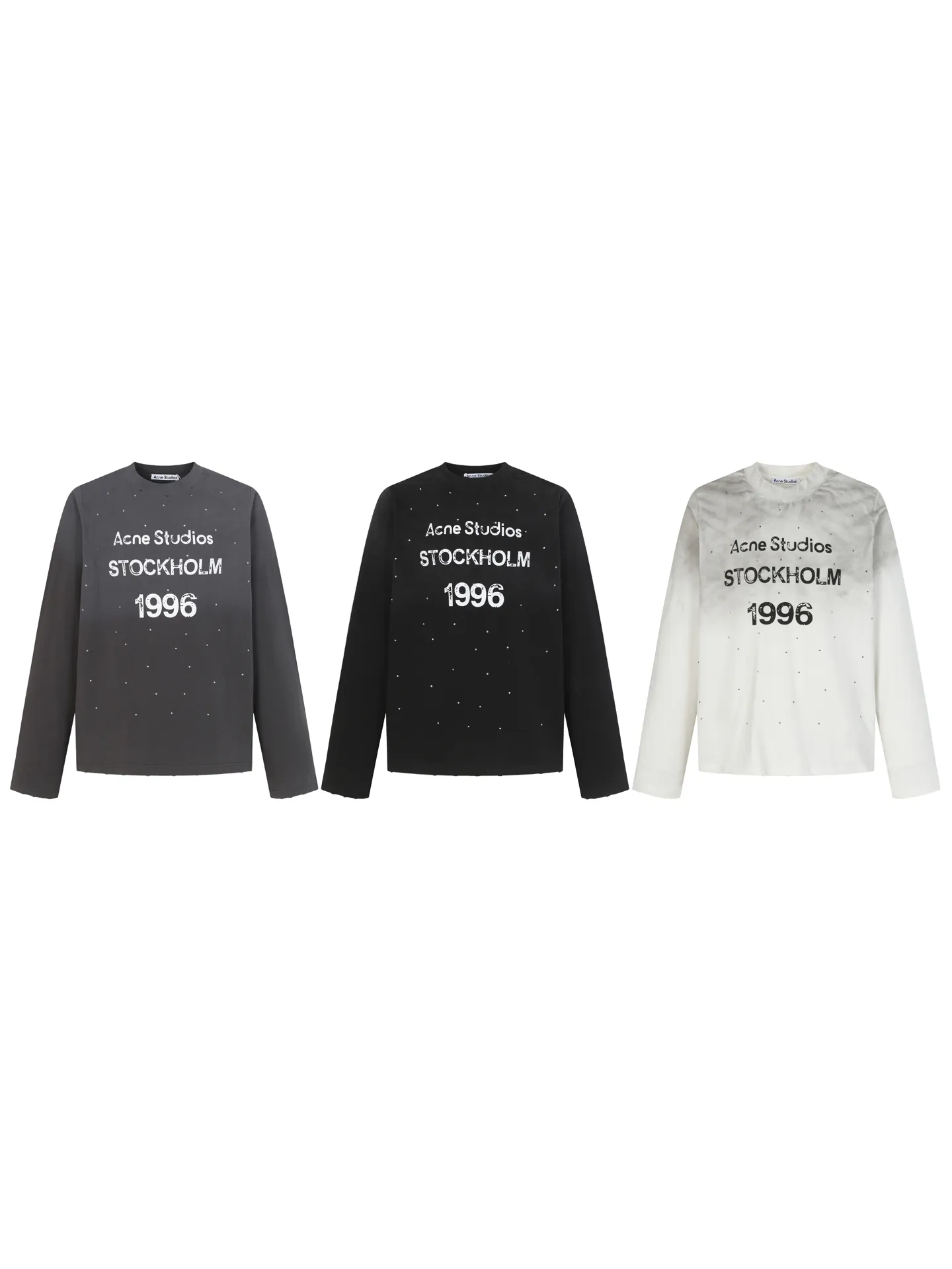 ACNE + ， Retro ， Acne logo ， ， ， oversize Same Style ， 、 、 ， 。 ：White/Black/Gray Sizes：XS/S/M/L